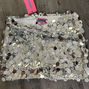 sequin mini skirt